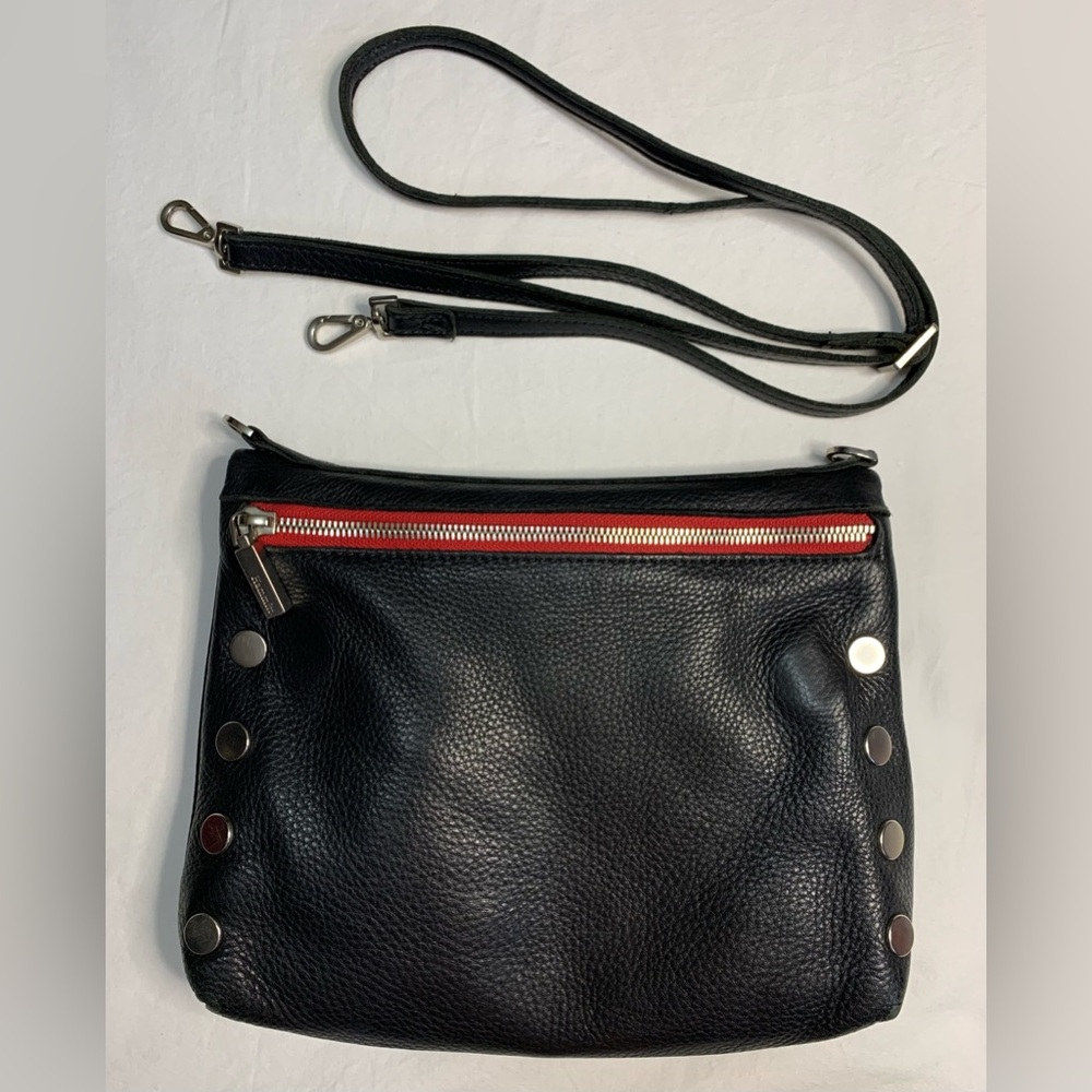 Hammitt purse black soft leather with riveting - Picture 2 of 15